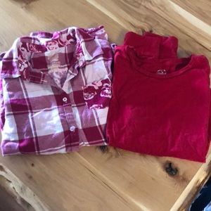 2 girls faded glory shirts never worn Size 14/16